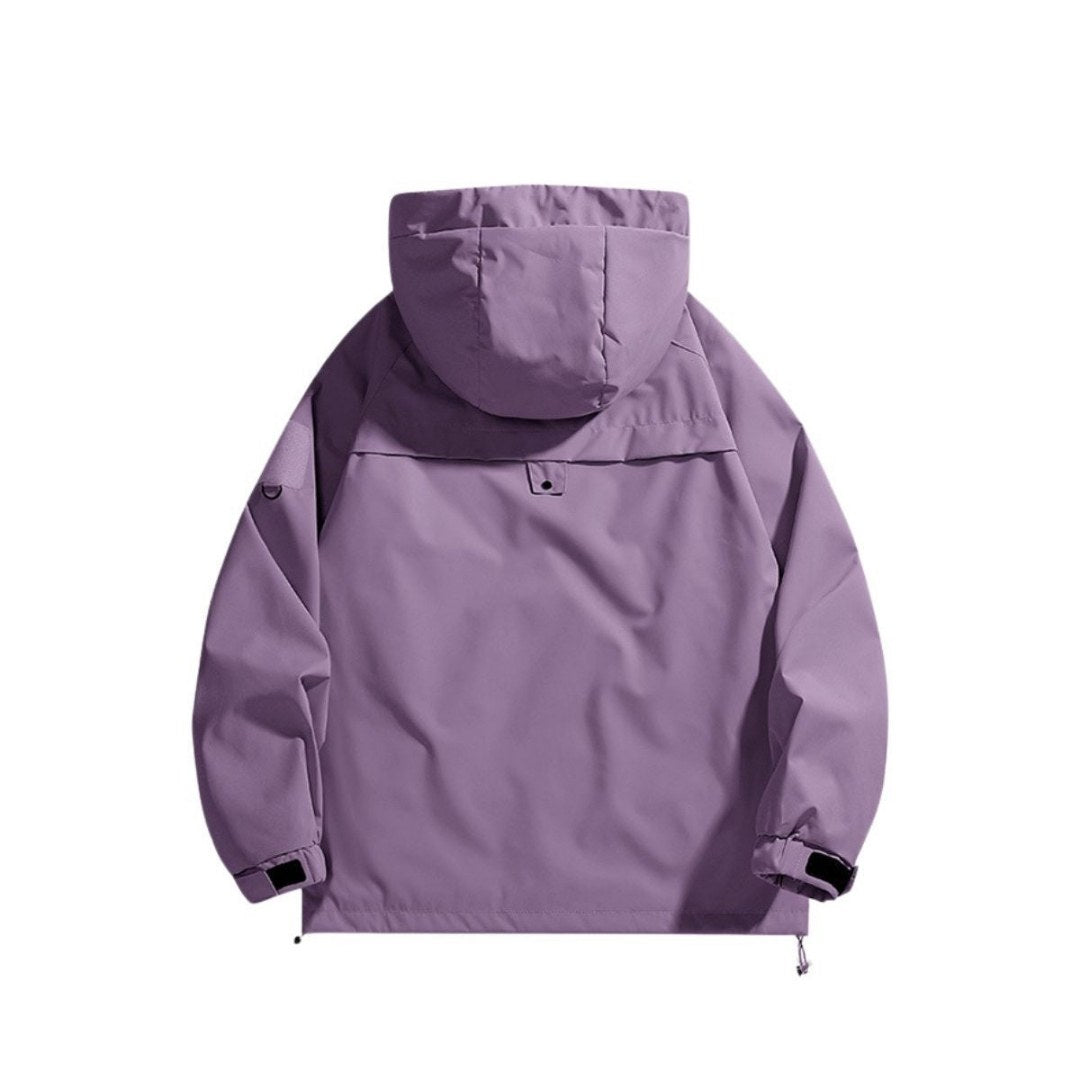 Minimalist Waterproof Hooded Windbreaker Jacket