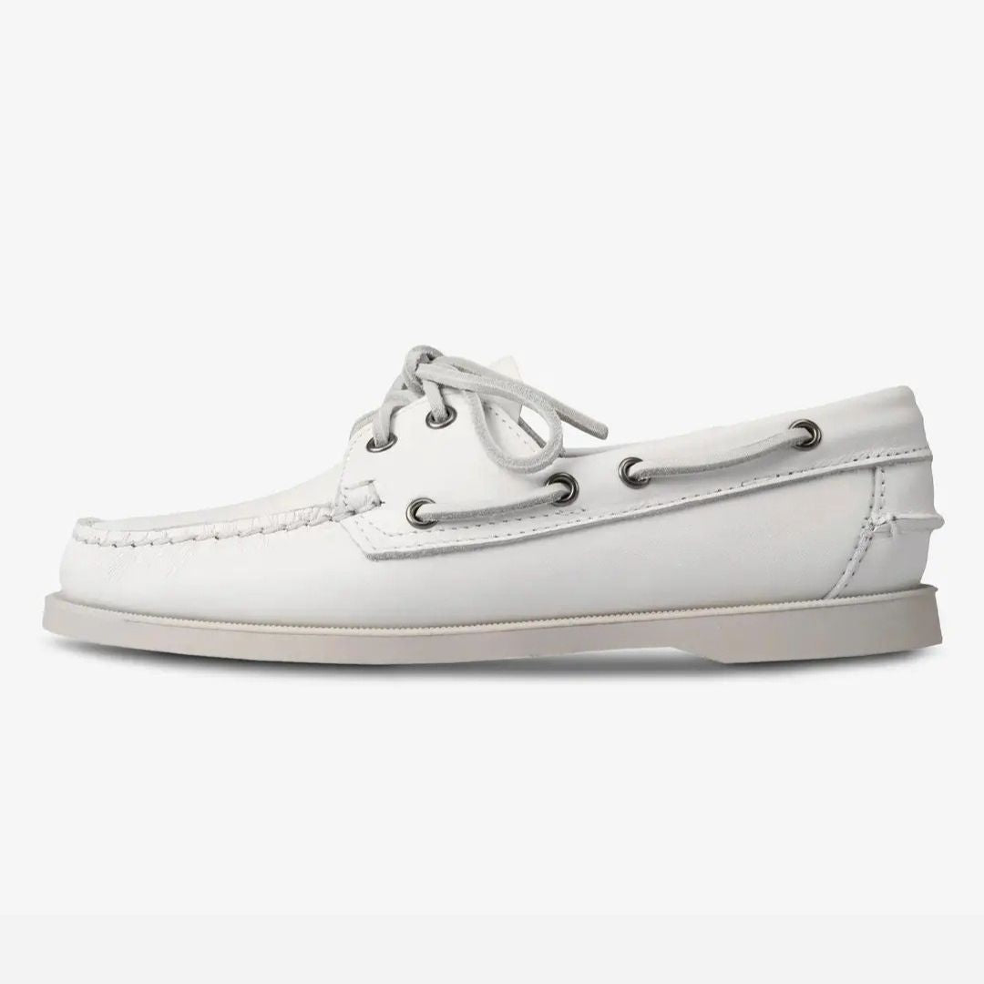 Two-Tone Leather Boat Shoes