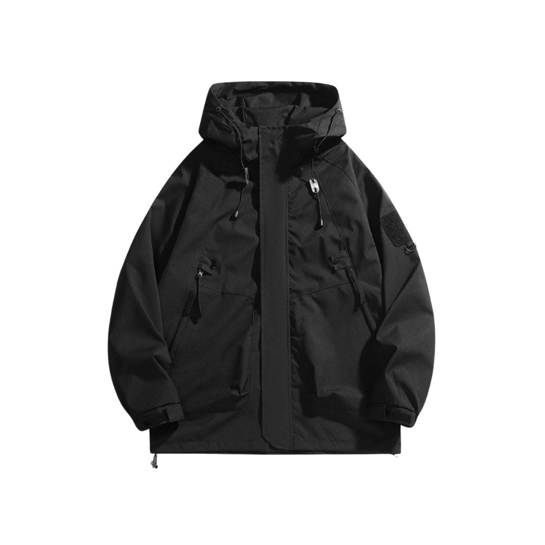 Minimalist Waterproof Hooded Windbreaker Jacket