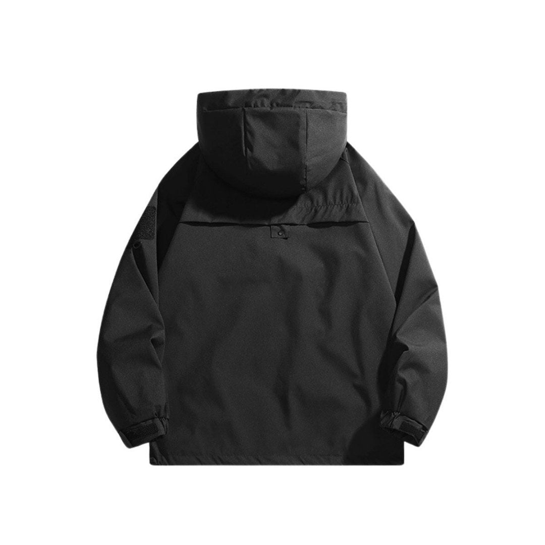 Minimalist Waterproof Hooded Windbreaker Jacket