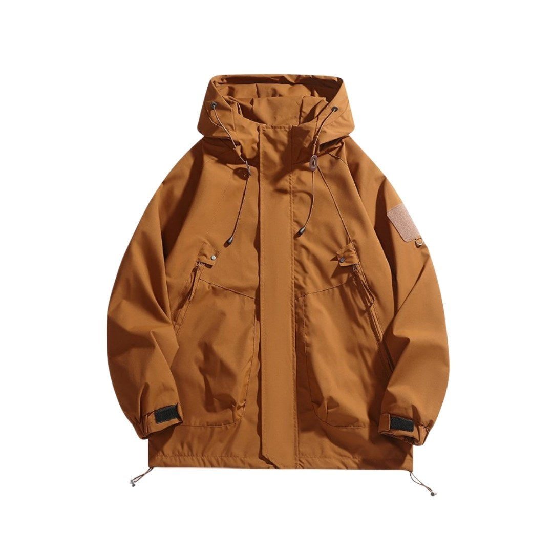 Minimalist Waterproof Hooded Windbreaker Jacket