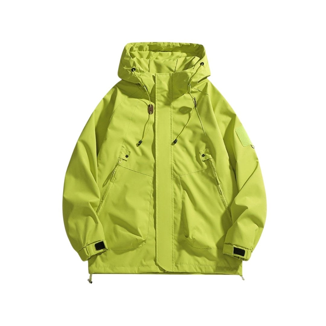 Minimalist Waterproof Hooded Windbreaker Jacket