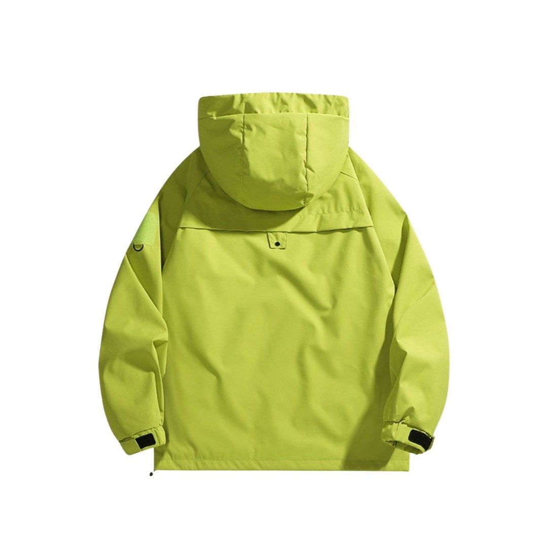 Minimalist Waterproof Hooded Windbreaker Jacket