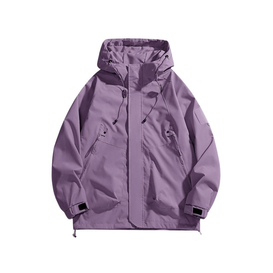 Minimalist Waterproof Hooded Windbreaker Jacket