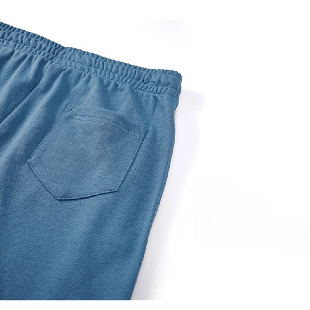 Lightweight Straight-Leg Sweatpants with Adjustable Drawstring