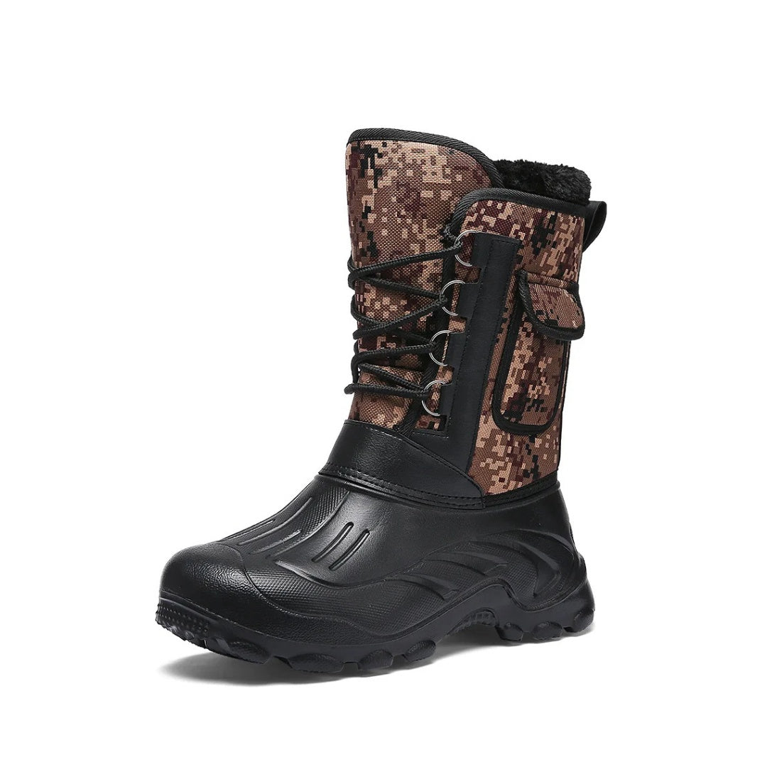 Heavy Waterproof Winter Snow Boots with Plush Inner Boot