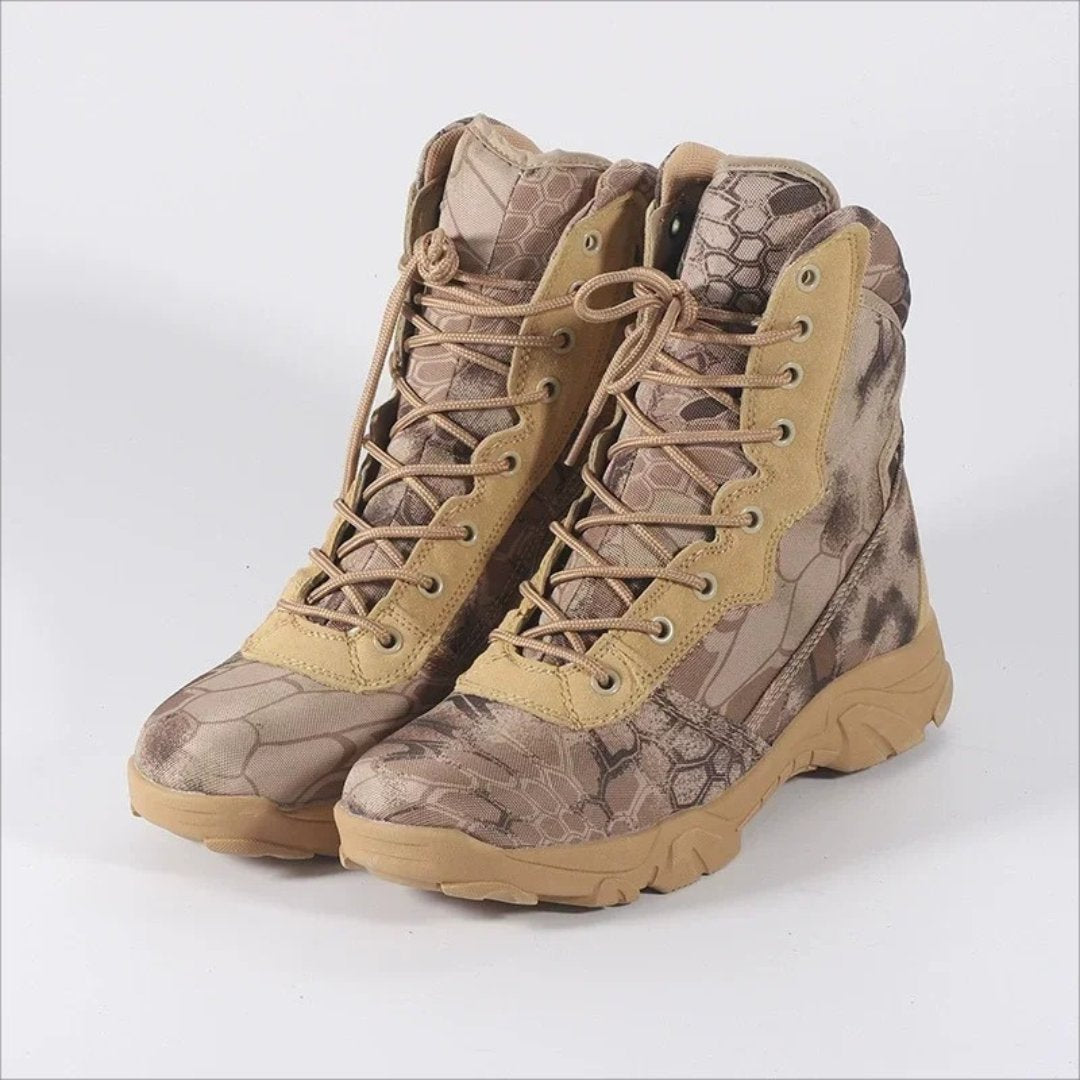 Tactical Digital Camouflage Lace-Up Combat Hiking High-Ankle Boots