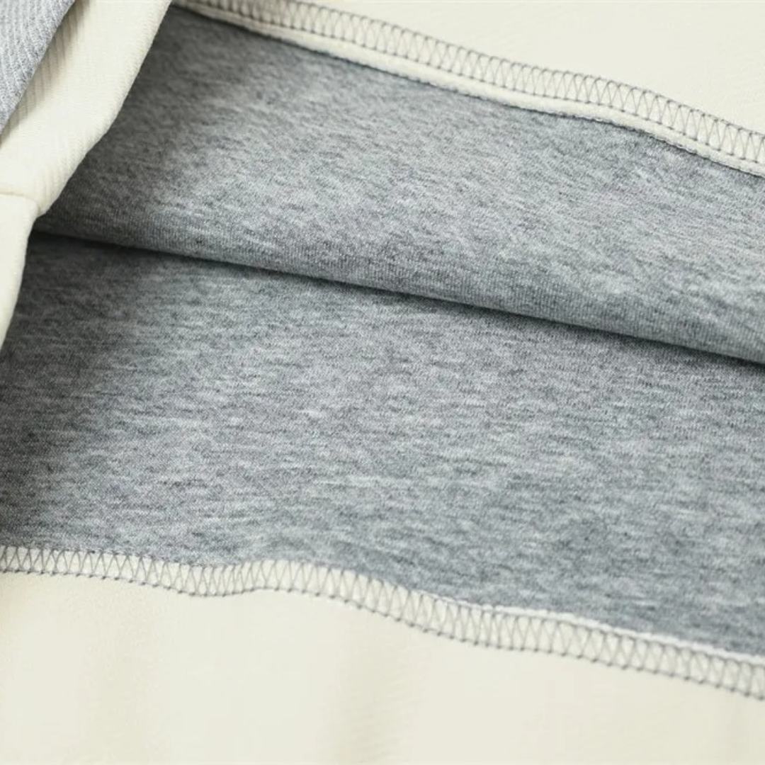 Contrast Collar Spliced Polo Shirt