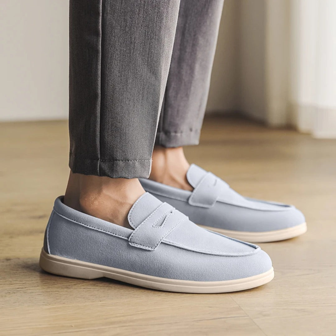 Classic Comfort Sole Suede Penny Loafers