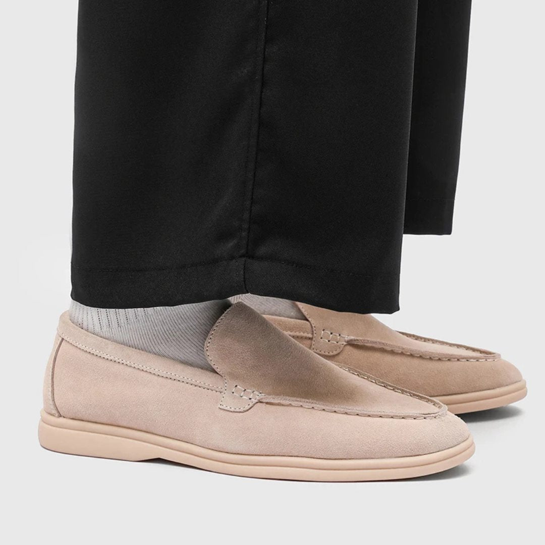 Classic Comfort Sole Suede Leather Yacht Loafers