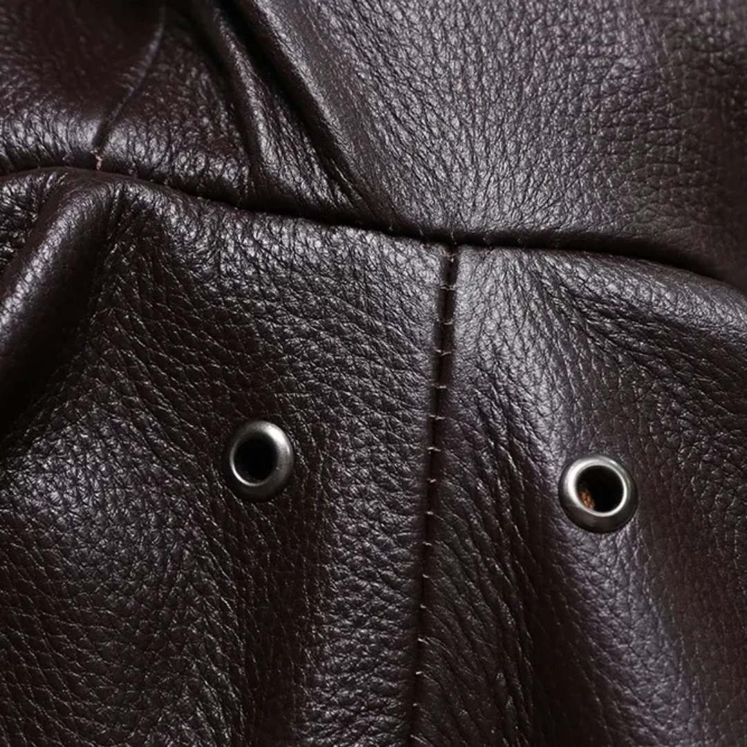 Heavy Leather Airborne Bomber Jacket