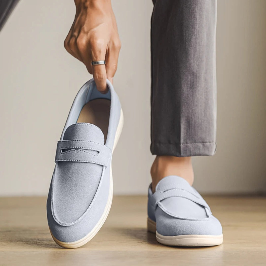 Classic Comfort Sole Suede Penny Loafers