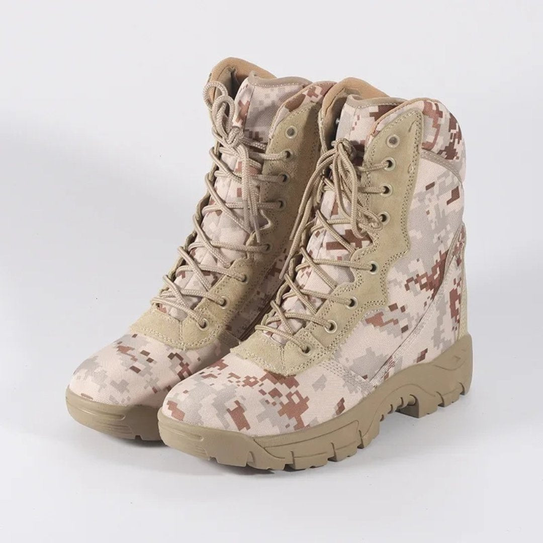 Tactical Digital Camouflage Lace-Up Combat Hiking High-Ankle Boots