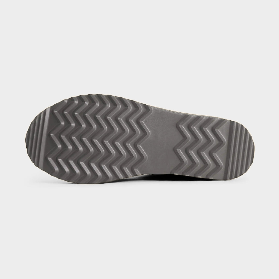 Suede Ankle Slip-On Winter Lounge Boots with Plush Lining