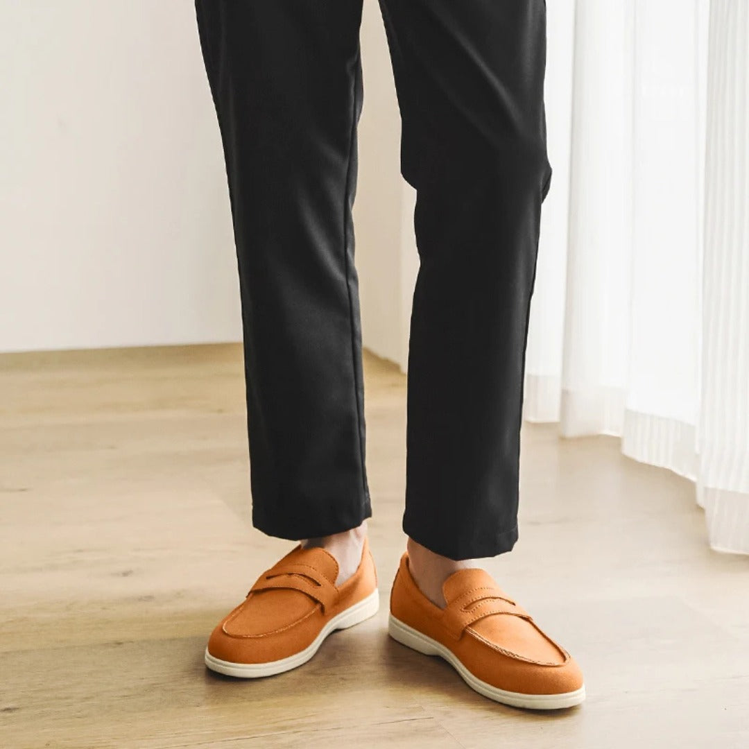 Classic Comfort Sole Suede Penny Loafers