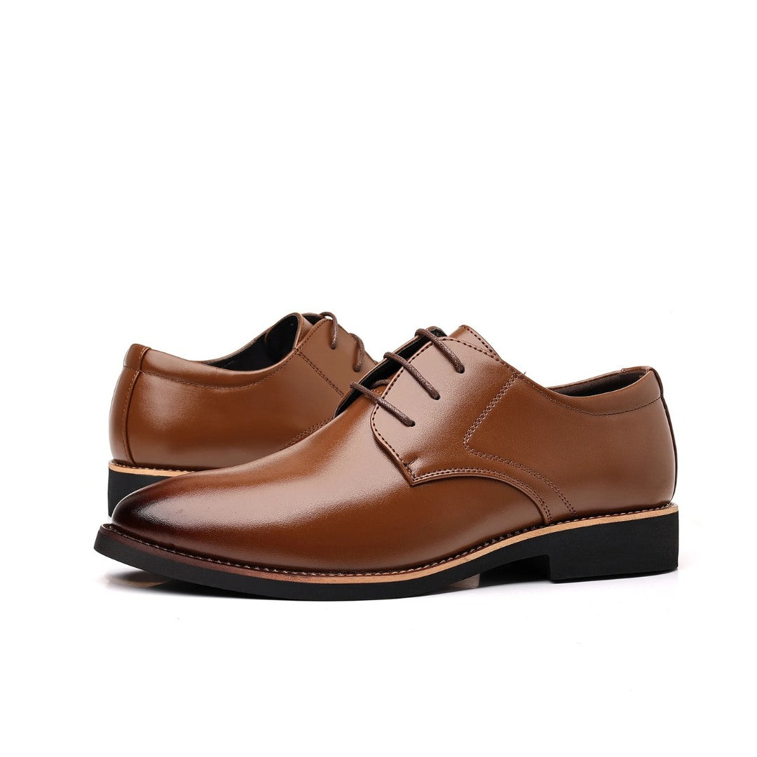 Classic Smooth-Finish Business Derby Shoes