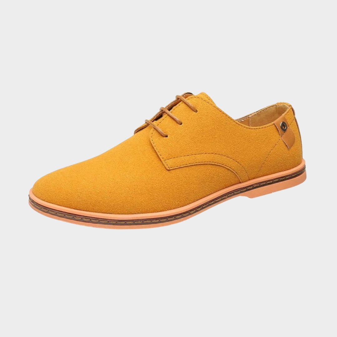 Suede Smart Casual Derby Shoes with Cushioned Comfort