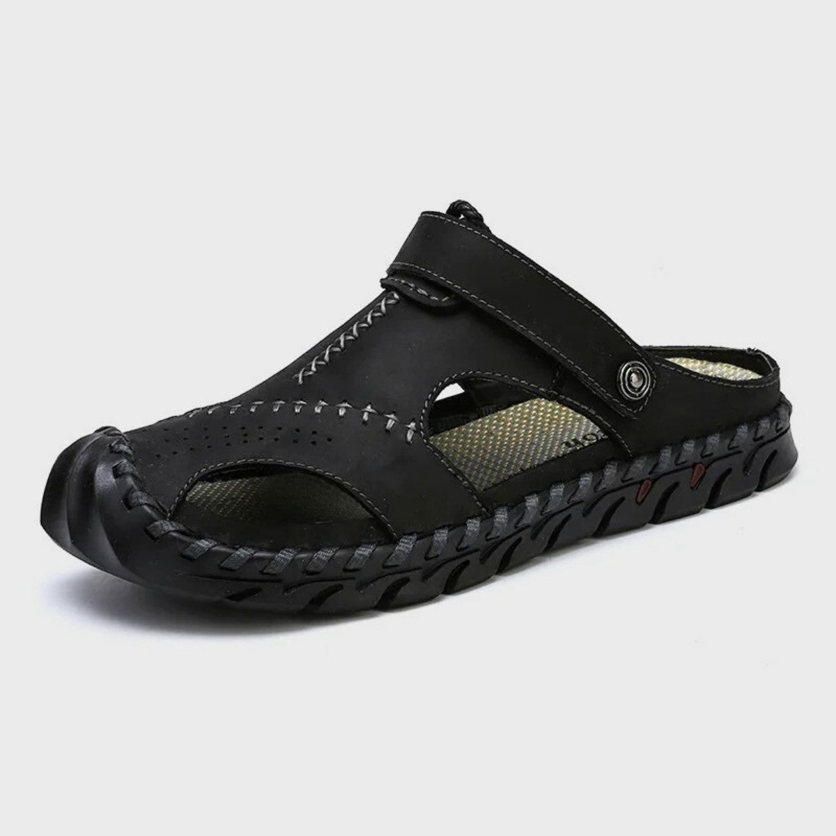 Leather Slip On Slippers