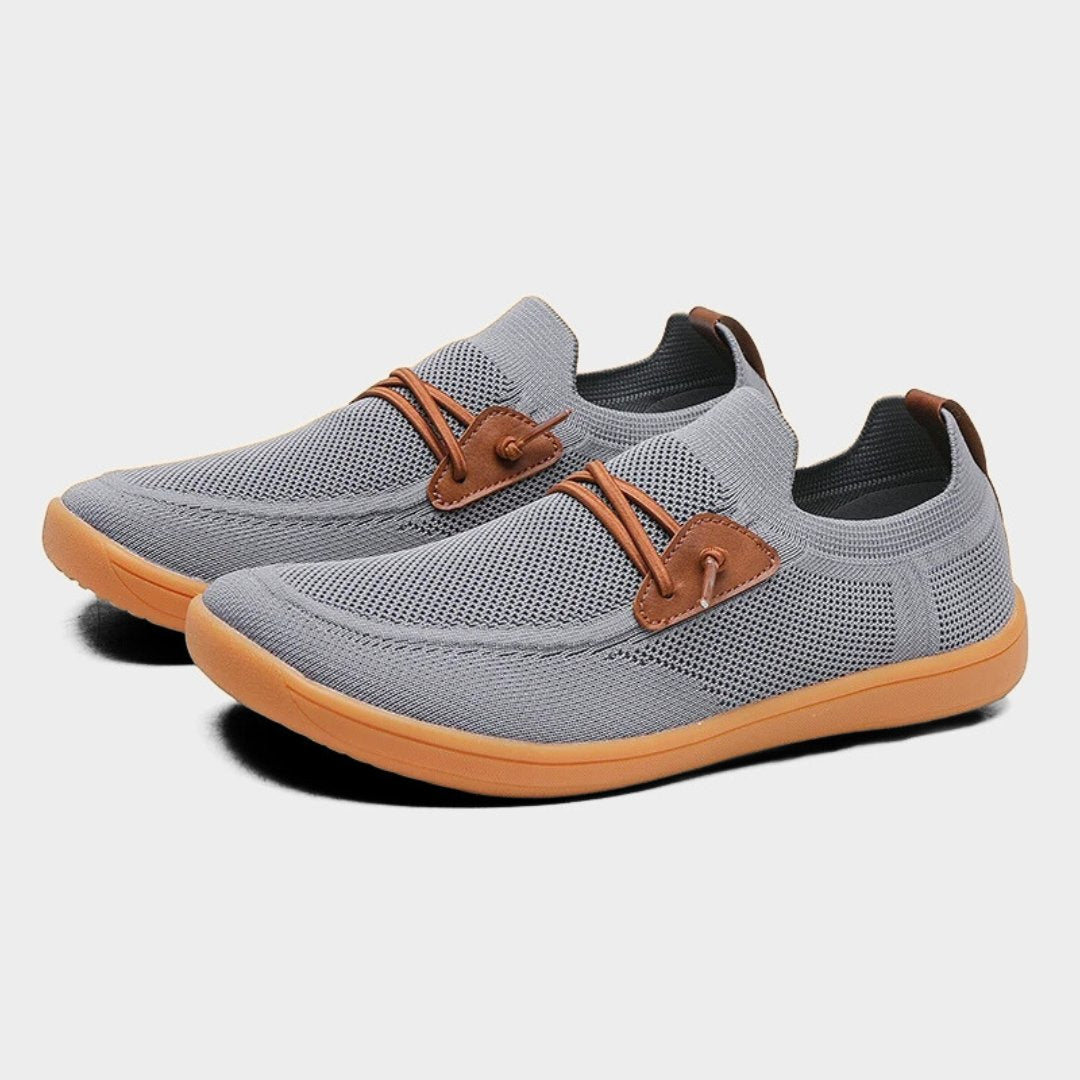 Breathable Wide-Toe Barefoot Mesh Trainers with Flexible Rubber Sole