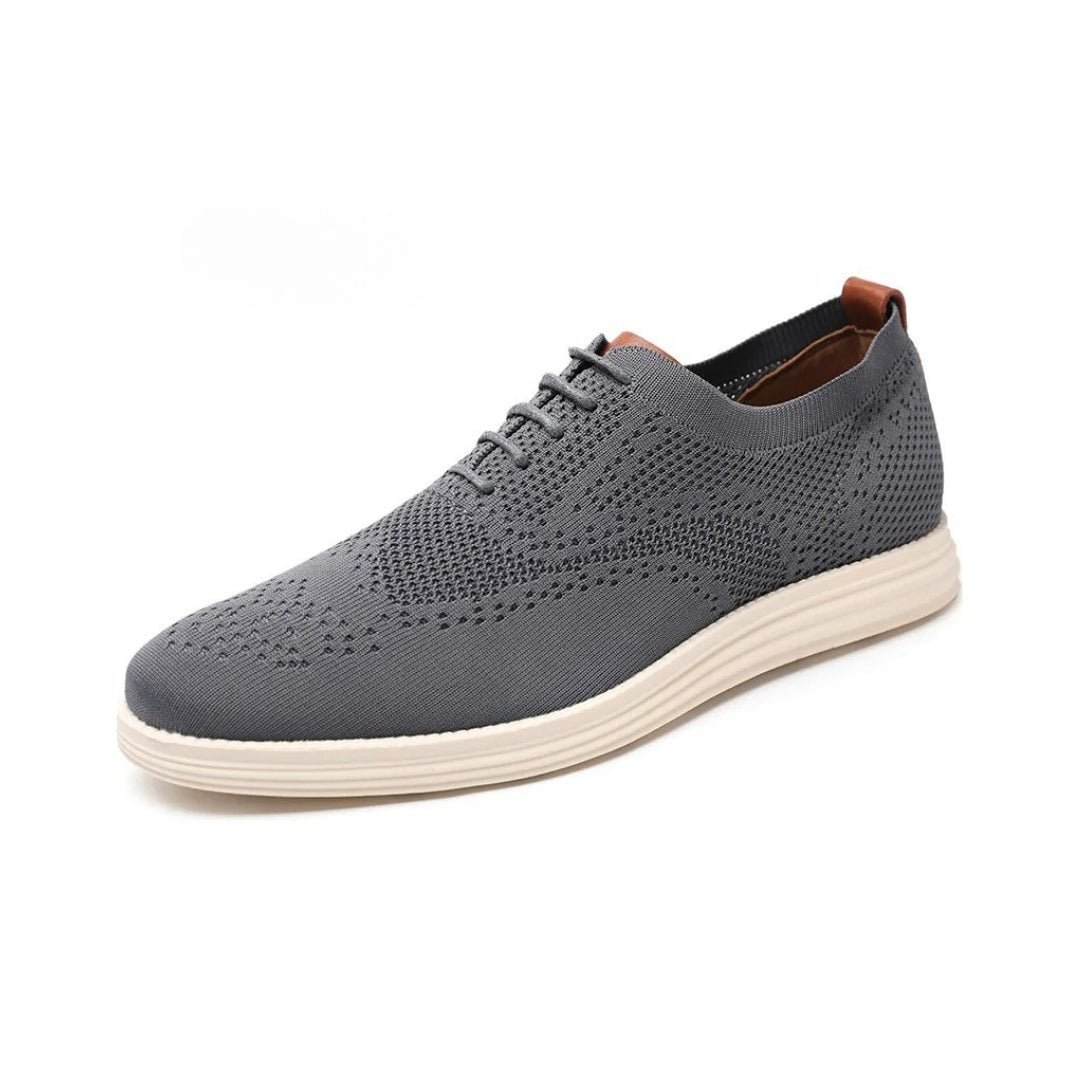 Lightweight Knit Mesh Soft Sole Oxford Style Trainers