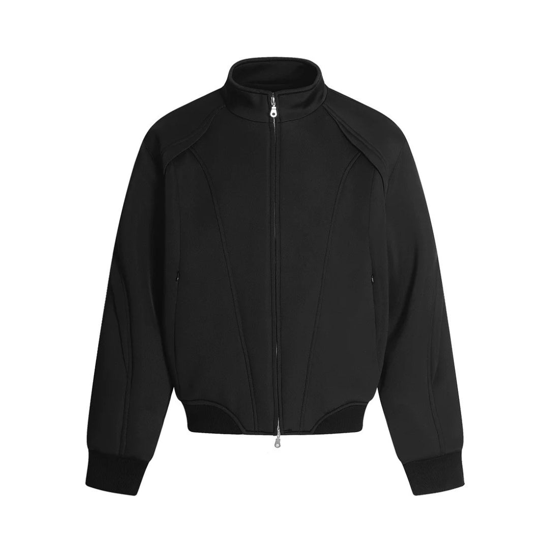 Tailored-Fit Spliced Sport Sweatshirt with Full Zip