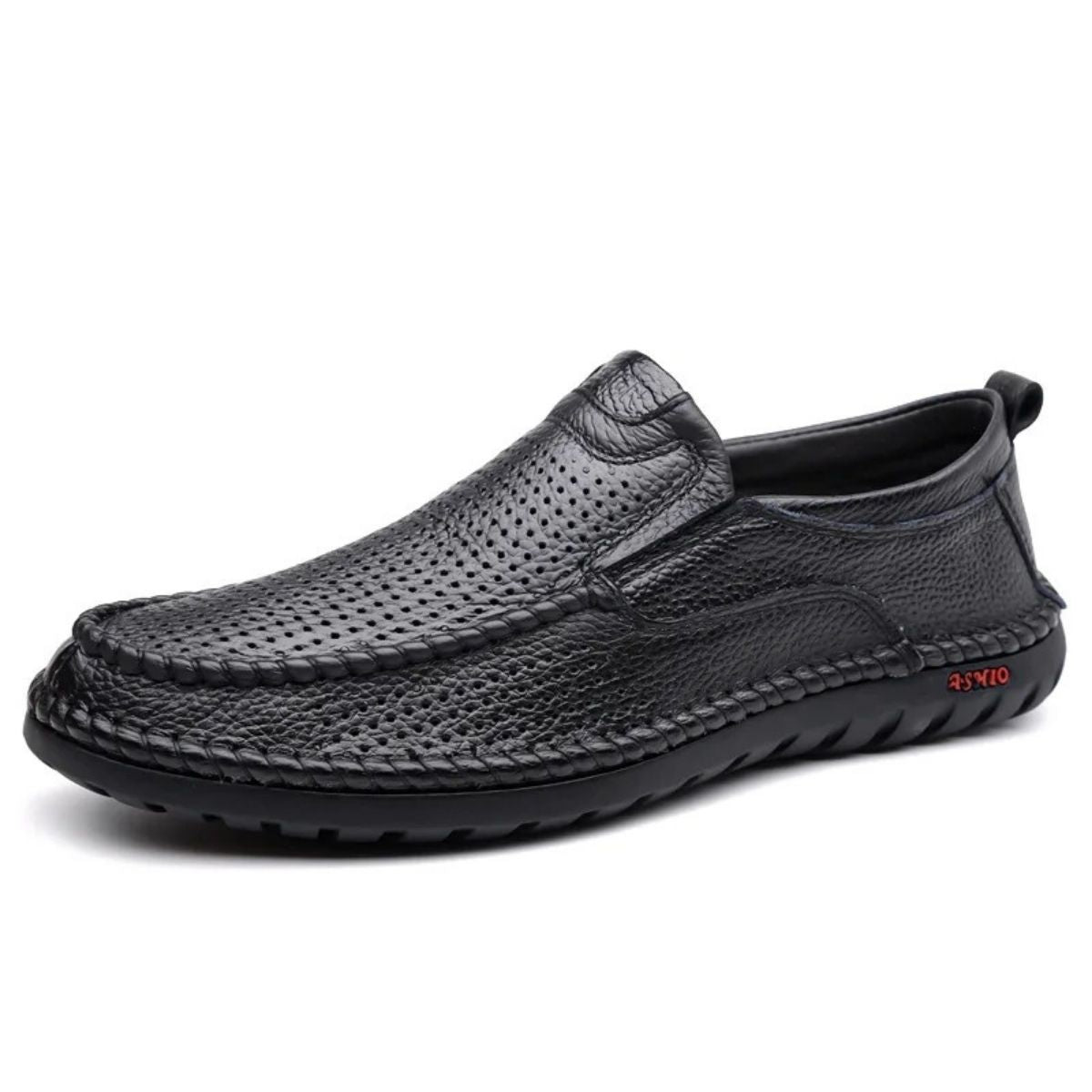 Breathable Grip Leather Loafers