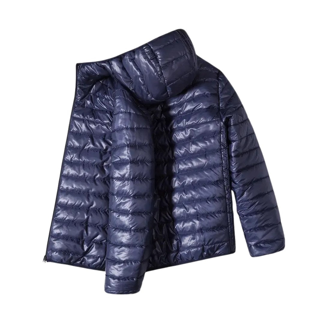 Tailored Fit Puffer Nylon Jacket