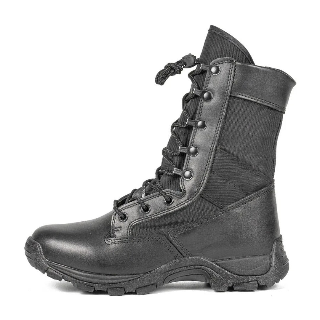 High-Top Tactical Boots With Non-Slip Rubber Sole