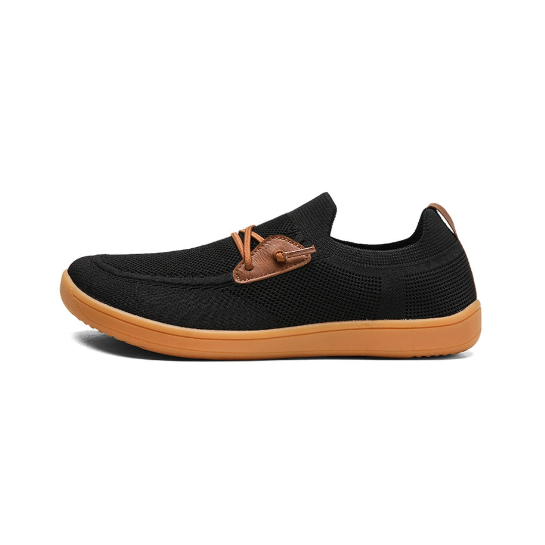 Breathable Wide-Toe Barefoot Mesh Trainers with Flexible Rubber Sole