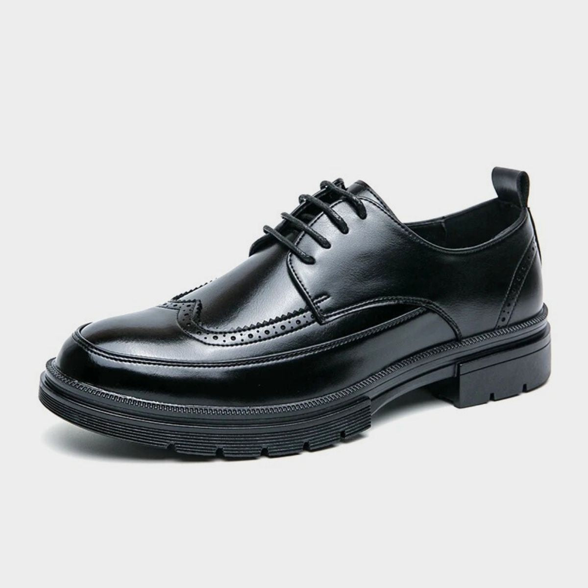 Leather Wingtip Oxford Dress Shoes