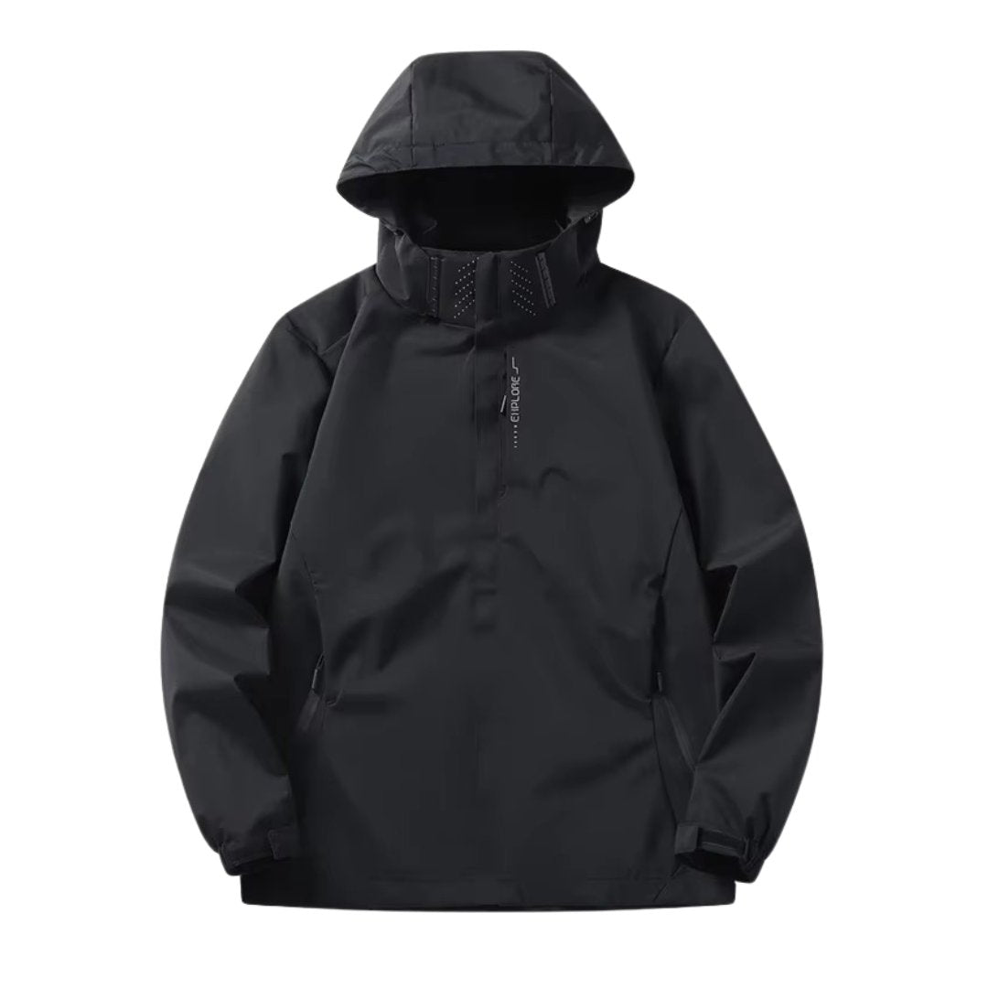 Waterproof-Windbreaker with Detachable Hood