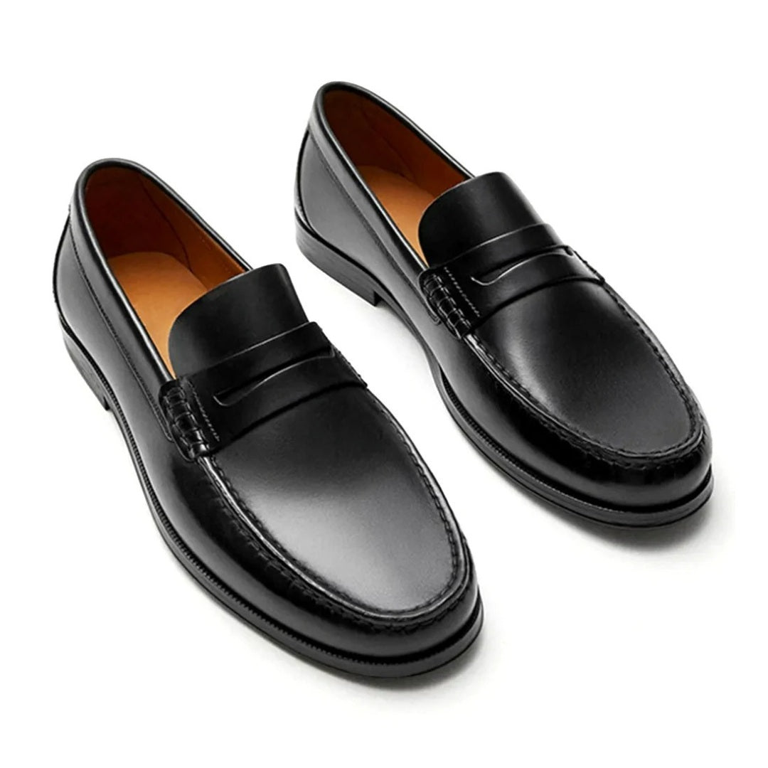 Classic Smooth Leather Penny Loafers