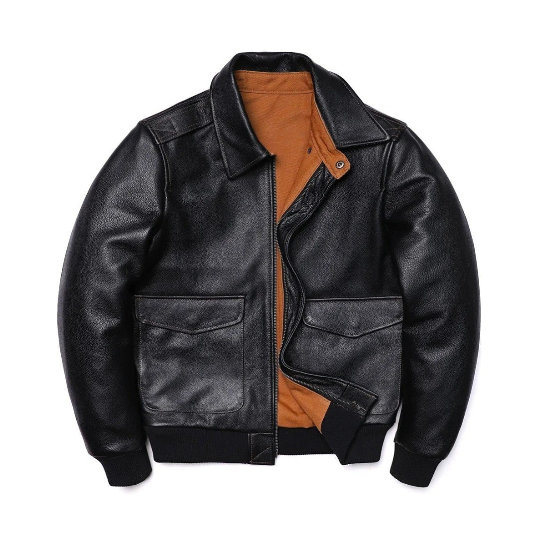 Heavy Leather Airborne Bomber Jacket