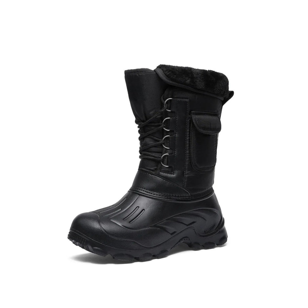Heavy Waterproof Winter Snow Boots with Plush Inner Boot