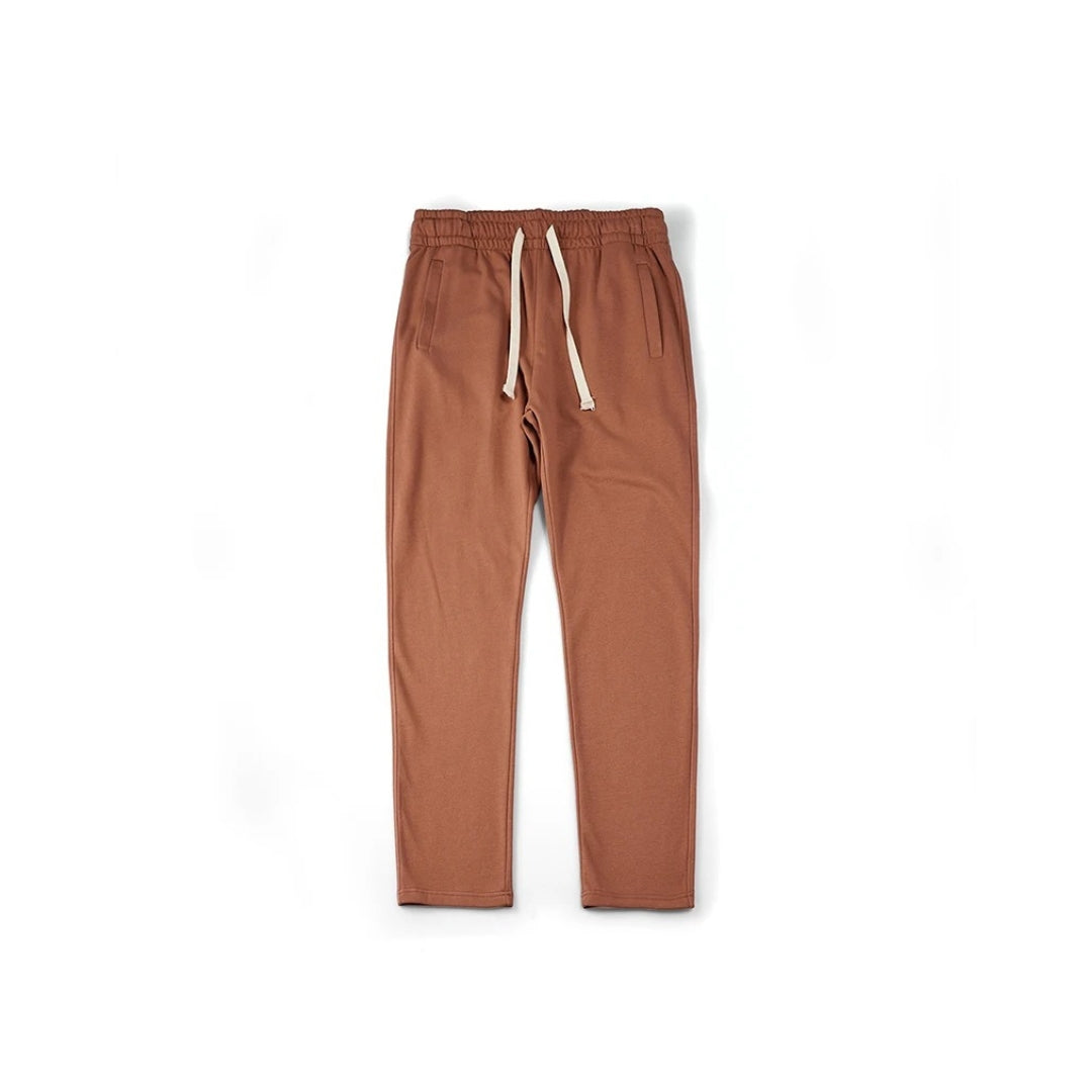 Lightweight Straight-Leg Sweatpants with Adjustable Drawstring