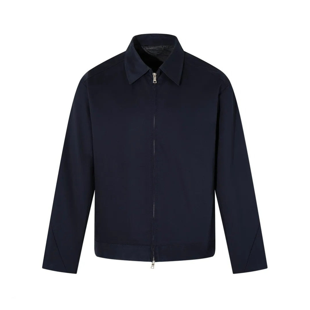Minimalist Zip-Up Harrington Jacket