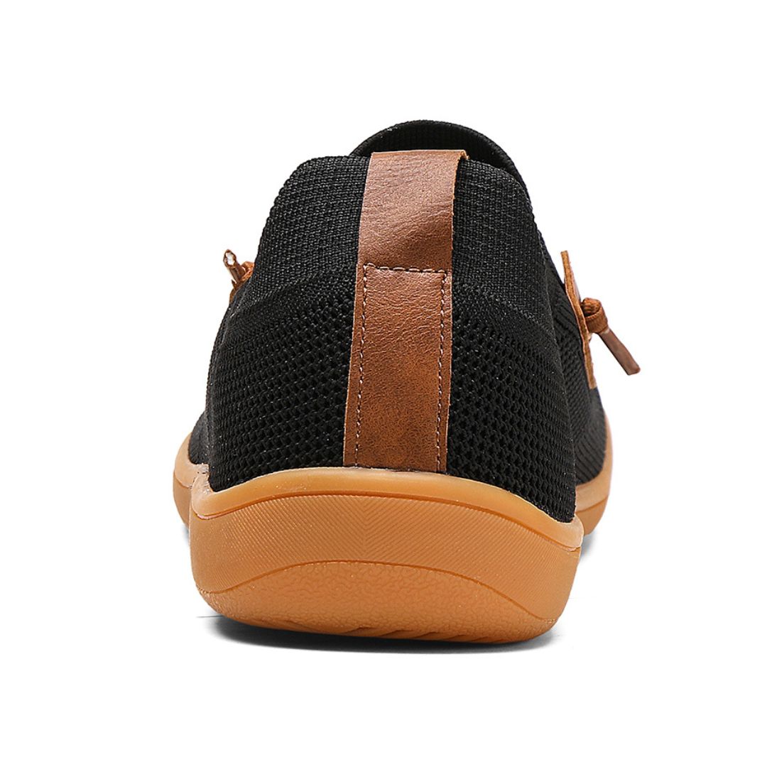 Breathable Wide-Toe Barefoot Mesh Trainers with Flexible Rubber Sole