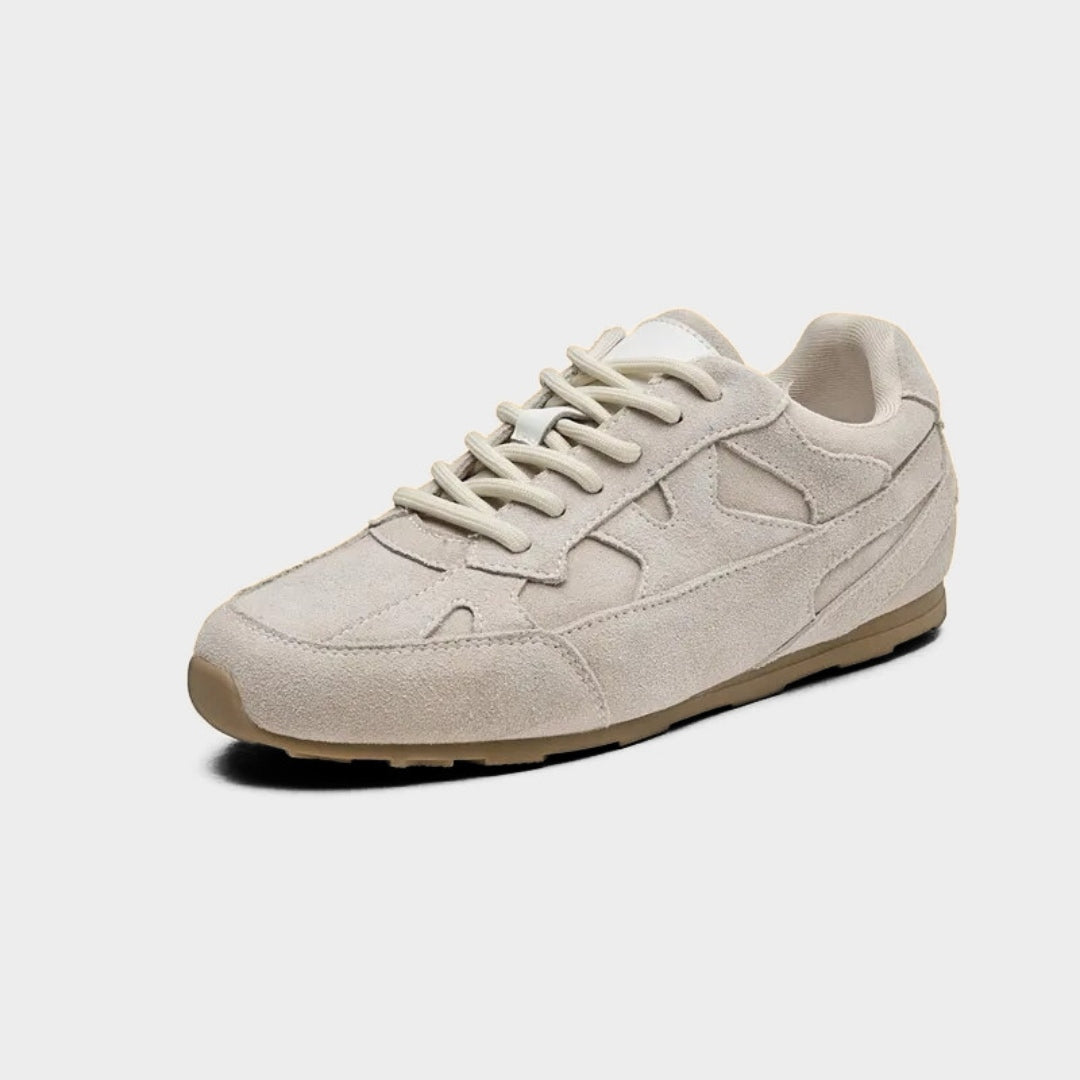 Suede Leather Flat Retro Trainers