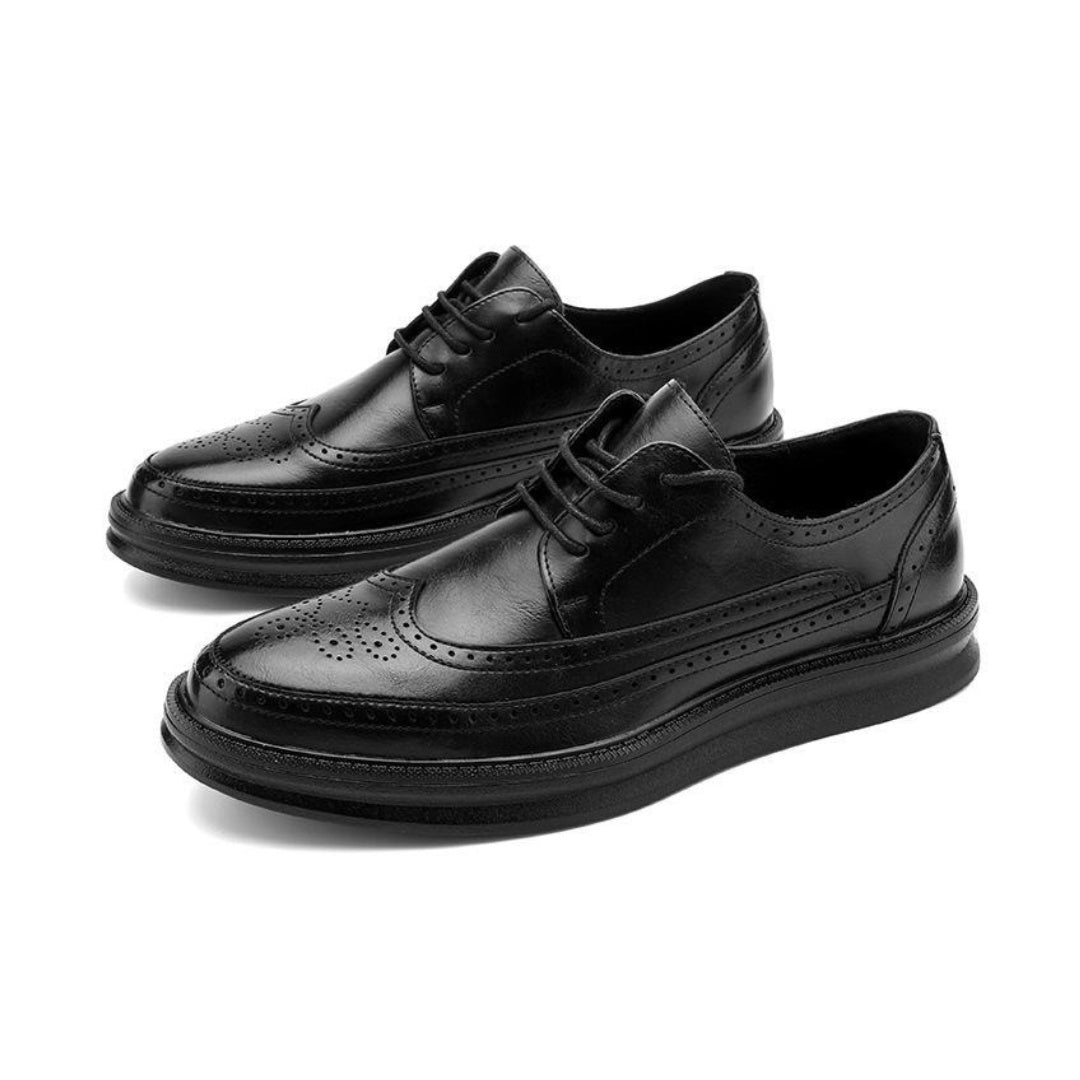 Split Leather Brogue Derby Dress Sneakers