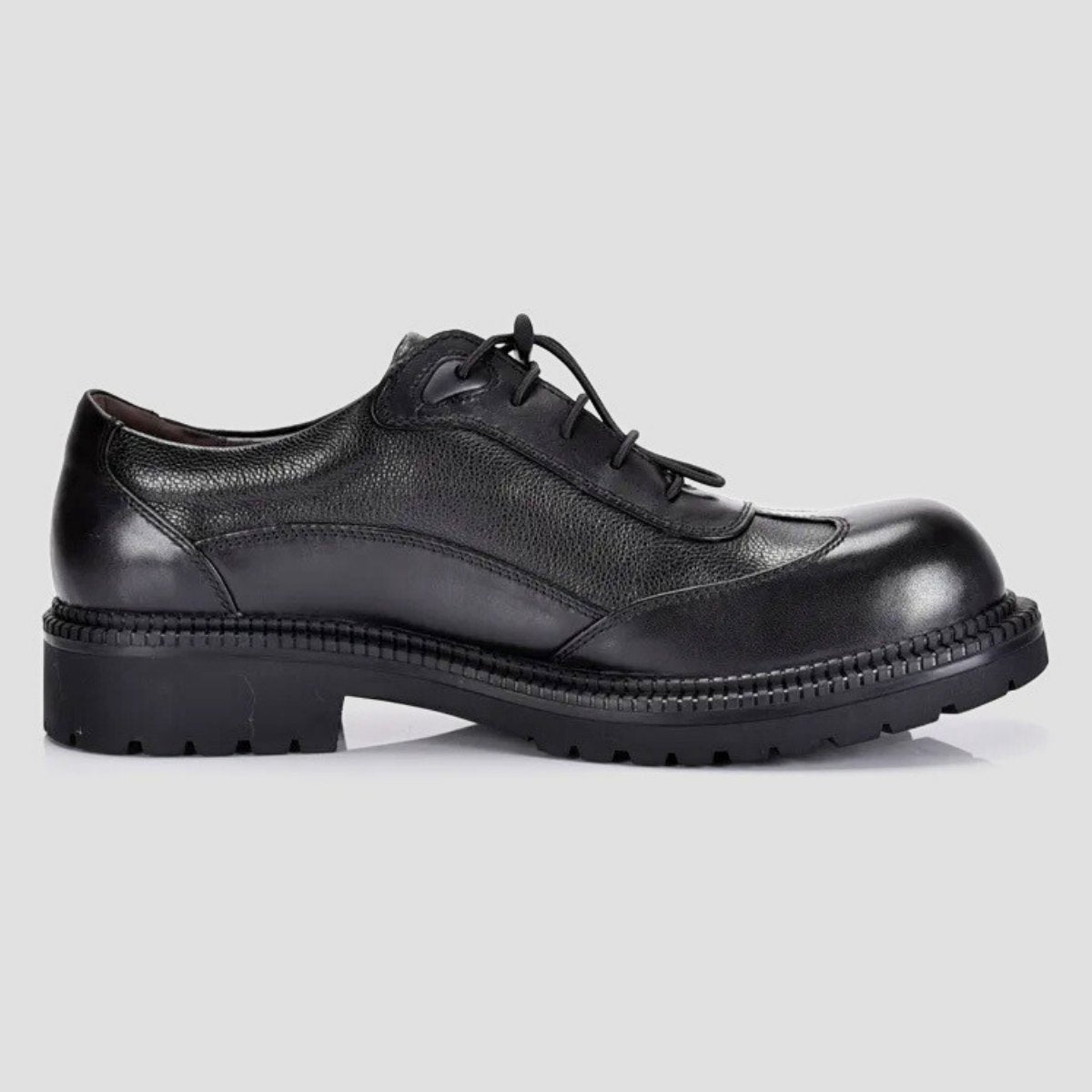 Lifted Casual Leather Derby Shoes
