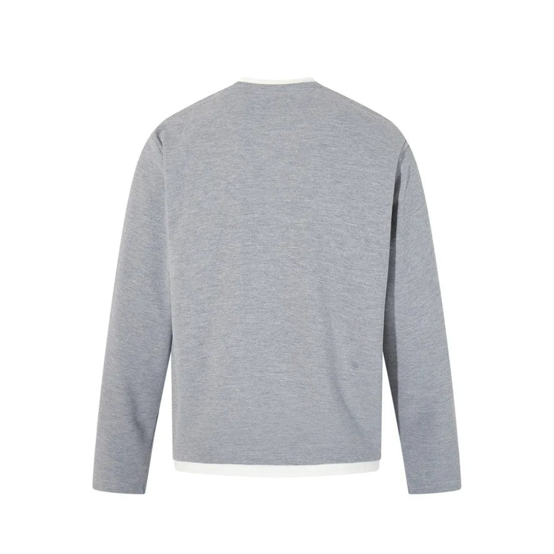 Layered-Look Henley Tee