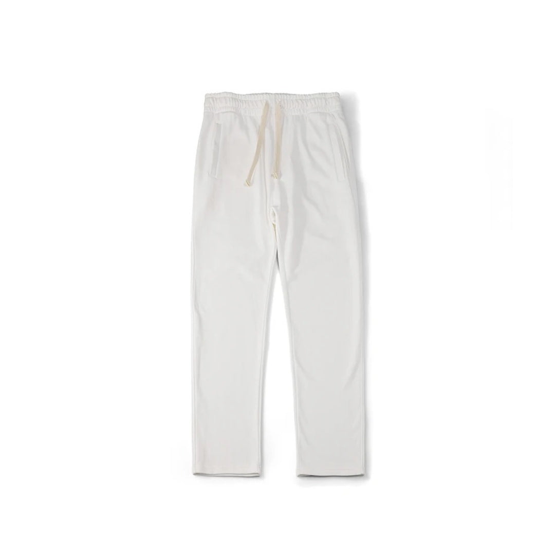 Lightweight Straight-Leg Sweatpants with Adjustable Drawstring