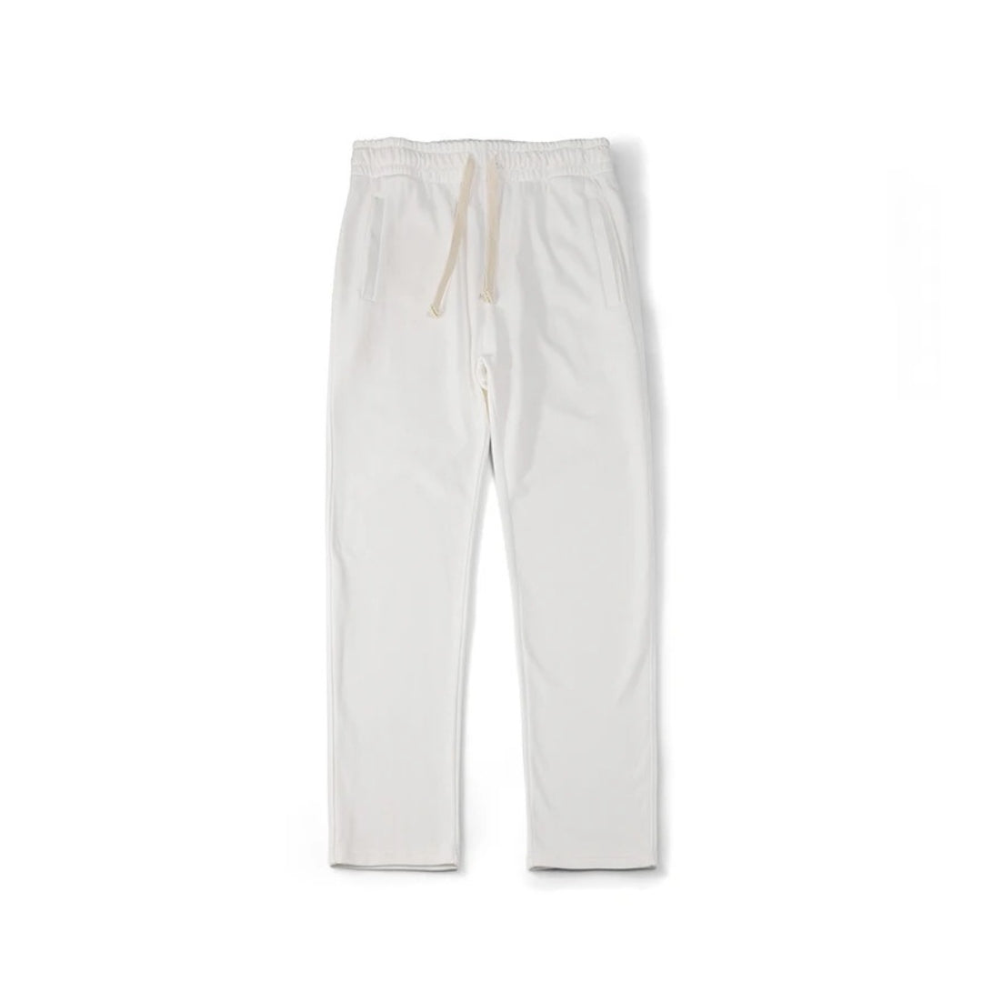 Lightweight Straight-Leg Sweatpants with Adjustable Drawstring