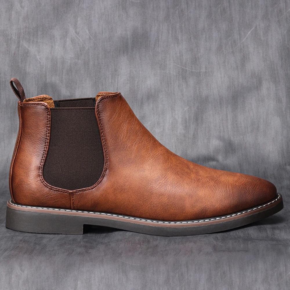 Retro Slip-On Chelsea Boots