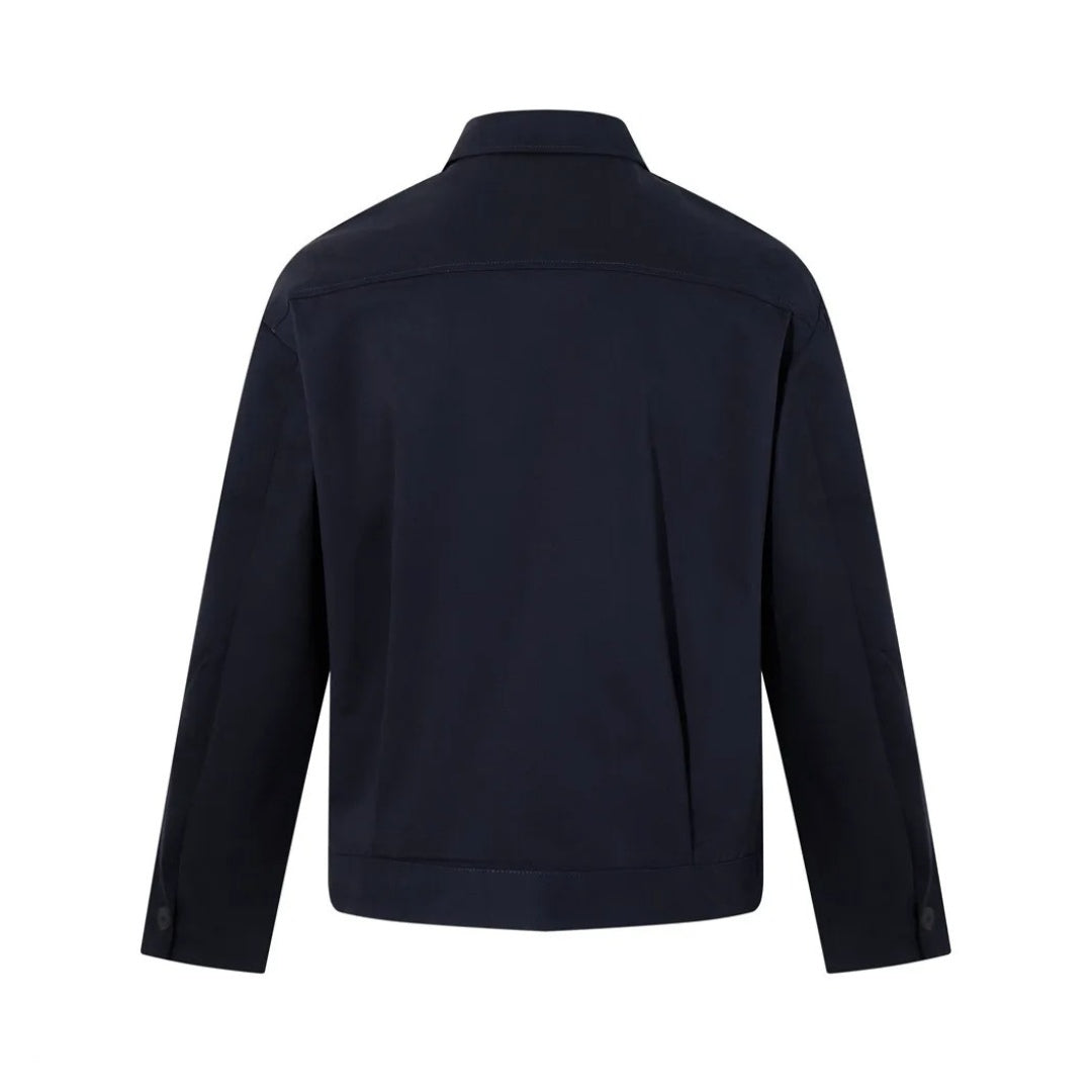 Minimalist Zip-Up Harrington Jacket