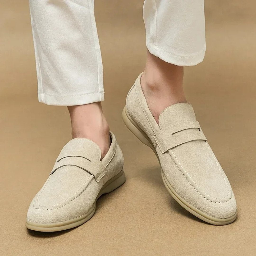 Classic Soft Sole Suede Leather Penny Loafers