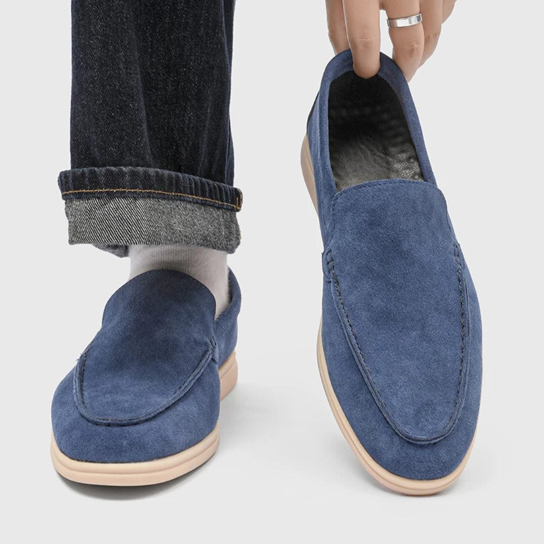 Classic Comfort Sole Suede Leather Yacht Loafers