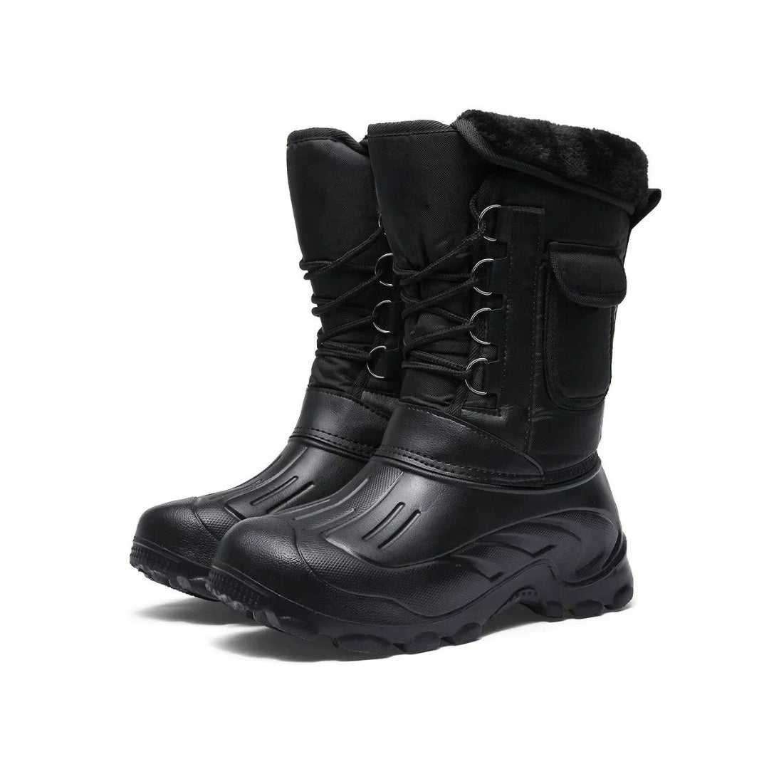 Heavy Waterproof Winter Snow Boots with Plush Inner Boot