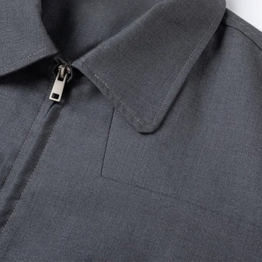 Minimalist Grey Harrington Jacket