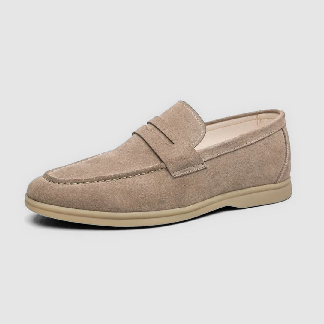Classic Soft Sole Suede Leather Penny Loafers